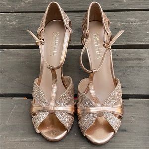 Rose gold open toe